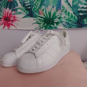 Adidas White Superstars